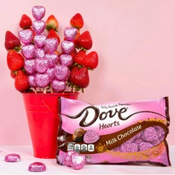 Pink Foiled Dove Milk Chocolate Hearts: 35-Piece Bag -US Model Figures Sales 127642 Dove Promises Valentine s Day Heart Chocolate 02