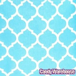 Aqua Blue Casablanca Pattern Candy Bags: 25-Piece Pack -US Model Figures Sales aqua blue casablanca pattern candy bags 25 piece pack candy warehouse 3