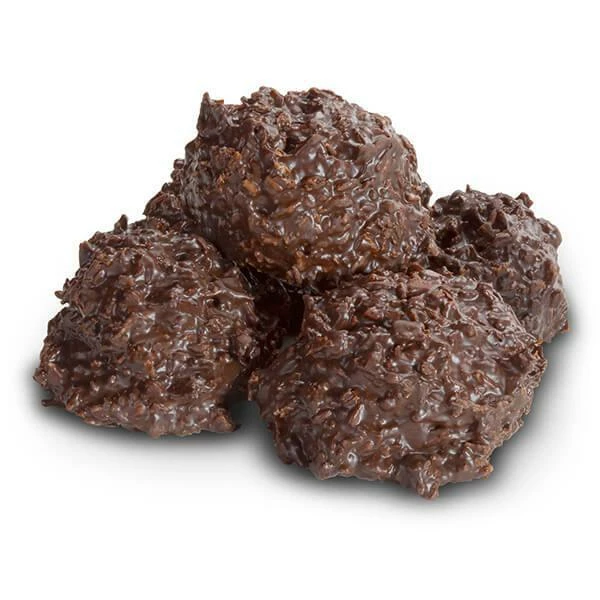 Asher's Dark Chocolate Coconut Clusters: 5LB Box 1 Asher's Dark Chocolate Coconut Clusters: 5LB Box