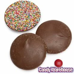 Asher's Giant Milk Chocolate Nonpareils Discs - Rainbow: 64-Piece Box -US Model Figures Sales asher s giant milk chocolate nonpareils discs rainbow 64 piece box candy warehouse 3