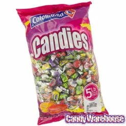 Assorted Fruit Bon Bons Candy: 5LB Bag -US Model Figures Sales assorted fruit bon bons candy 5lb bag candy warehouse 7