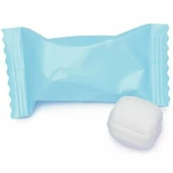 Baby Blue Wrapped Butter Mint Creams: 300-Piece Case