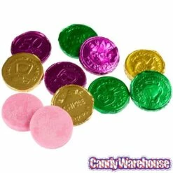 Bee International Mardi Gras Bubble Gum Coins: 100-Piece Bag -US Model Figures Sales bee international mardi gras bubble gum coins 100 piece bag candy warehouse 3 9f28dd1c 2ea9 4d3d a2ca 2d0b8ca63c77