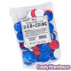 Bee International Patriotic USA Bubble Gum Coins: 100-Piece Bag -US Model Figures Sales bee international patriotic usa bubble gum coins 100 piece bag candy warehouse 4 7f9d03cf d3d2 4d0b 9e86 10103555666f