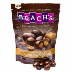 Brach's Milk & Dark Chocolate Caramel & Nut Mix Candy: 8-Ounce Bag