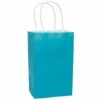 Candy Bags With Handles - Turquoise Blue: 12-Piece Pack