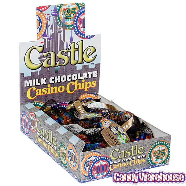 Castle Chocolate Casino Chips Mesh Bags: 18-Piece Box 2 Castle Chocolate Casino Chips Mesh Bags: 18-Piece Box - Image 2