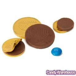 Chanukah Gelt Milk Chocolate Gold Coins In Mesh Bags: 18-Piece Box -US Model Figures Sales chanukah gelt milk chocolate gold coins in mesh bags 18 piece box candy warehouse 5