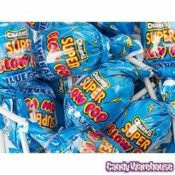 Charms Super Blow Pops - Blue Razz: 72-Piece Set -US Model Figures Sales charms super blow pops blue razz 72 piece set candy warehouse 3