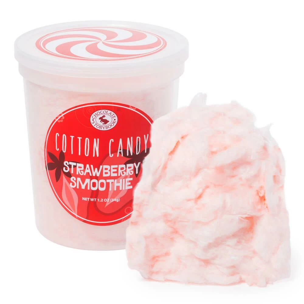 Chocolate Storybook Cotton Candy - Strawberry Smoothie: 1-Ounce Tub 1 Chocolate Storybook Cotton Candy - Strawberry Smoothie: 1-Ounce Tub