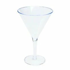 Clear Plastic Jumbo Martini Glass