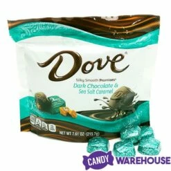 Dove Dark Chocolate Sea Salt Caramel Squares: 28-Piece Bag 9 Dove Dark Chocolate Sea Salt Caramel Squares: 28-Piece Bag -US Model Figures Sales dove dark chocolate sea salt caramel squares 28 piece bag candy warehouse 5