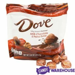 Dove Milk Chocolate Peanut Butter Squares: 28-Piece Bag -US Model Figures Sales dove milk chocolate peanut butter squares 28 piece bag candy warehouse 5