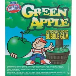 Dubble Bubble Green Apple 1-Inch Gumballs: 850-Piece Case -US Model Figures Sales dubble bubble green apple 1 inch gumballs 850 piece case candy warehouse 5