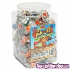 Dubble Bubble Painterz Mouth Coloring Bubble Gum: 240-Piece Tub -US Model Figures Sales dubble bubble painterz mouth coloring bubble gum 240 piece tub candy warehouse 3