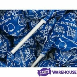 Dum Dums Royal Blue Party Pops - Blueberry: 5LB Bag -US Model Figures Sales dum dums royal blue party pops blueberry 5lb bag candy warehouse 3