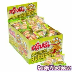 Efrutti Gummy Mini Cheese Burgers Candy - Sour: 60-Piece Box -US Model Figures Sales efrutti gummy mini cheese burgers candy sour 60 piece box candy warehouse 6 aee1e6d6 461a 41a4 a757 9e5b1dcaa46d