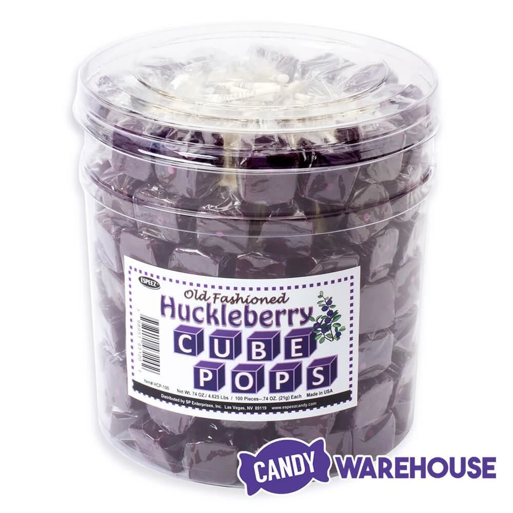 Espeez Cube Pops - Huckleberry: 100-Piece Tub 3 Espeez Cube Pops - Huckleberry: 100-Piece Tub - Image 3