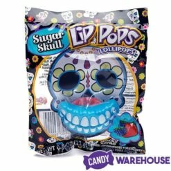 Flix Candy Day Of The Dead Sweet Skull Lip Pops Candy Packs: 12-Piece Display -US Model Figures Sales flix candy day of the dead sweet skull lip pops candy packs 12 piece display candy warehouse 3