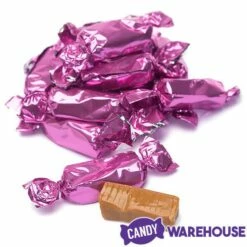 Foiled Caramel Candy - Hot Pink: 180-Piece Bag -US Model Figures Sales foiled caramel candy hot pink 180 piece bag candy warehouse 5