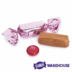 Foiled Caramel Candy - Light Pink: 180-Piece Bag -US Model Figures Sales foiled caramel candy light pink 180 piece bag candy warehouse 4