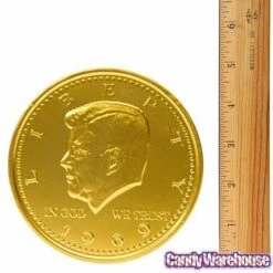 Fort Knox Gold Foiled Milk Chocolate 5-Inch Medallions: 12-Piece Box -US Model Figures Sales fort knox gold foiled milk chocolate 5 inch medallions 12 piece box candy warehouse 4
