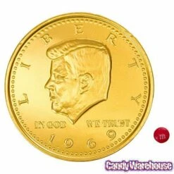 Fort Knox Gold Foiled Milk Chocolate 5-Inch Medallions: 12-Piece Box -US Model Figures Sales fort knox gold foiled milk chocolate 5 inch medallions 12 piece box candy warehouse 5