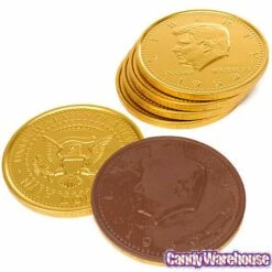 Fort Knox Gold Foiled Milk Chocolate 5-Inch Medallions: 12-Piece Box -US Model Figures Sales fort knox gold foiled milk chocolate 5 inch medallions 12 piece box candy warehouse 6