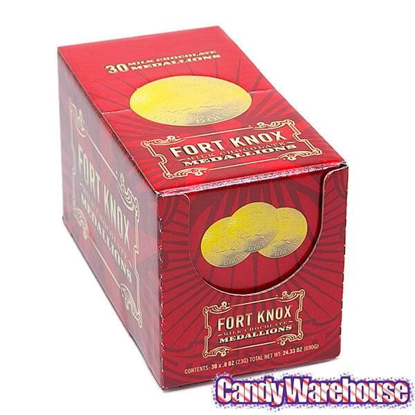 Fort Knox Gold Foiled Milk Chocolate US Dollar Medallions: 30-Piece Box 9 Fort Knox Gold Foiled Milk Chocolate US Dollar Medallions: 30-Piece Box - Image 9