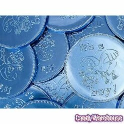 Fort Knox It's A Boy Foiled Milk Chocolate 4-Inch Medallions: 20-Piece Box -US Model Figures Sales fort knox it s a boy foiled milk chocolate 4 inch medallions 20 piece box candy warehouse 4