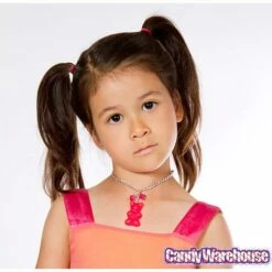 Giant Gummy Bear Necklace - Red 6 Giant Gummy Bear Necklace - Red -US Model Figures Sales giant gummy bear necklace red candy warehouse 3