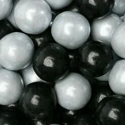 Gumballs Color Combo - Silver And Black: 4LB Box