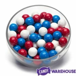 Gumballs Color Combo - USA Red, White And Blue: 6LB Box -US Model Figures Sales gumballs color combo usa red white and blue 6lb box candy warehouse 4