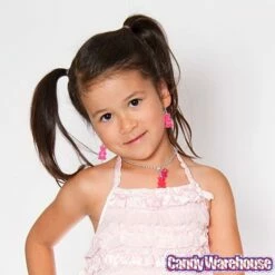 Gummy Bear Earrings - Pink -US Model Figures Sales gummy bear earrings pink candy warehouse 3