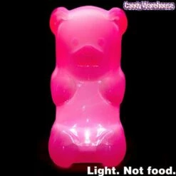 Gummy Bear Night Light - Pink -US Model Figures Sales gummy bear night light pink candy warehouse 4