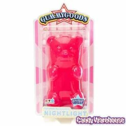 Gummy Bear Night Light - Pink -US Model Figures Sales gummy bear night light pink candy warehouse 5