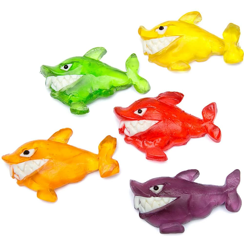 Gummy Sharks With Teeth: 38-Piece Bag 1 Gummy Sharks With Teeth: 38-Piece Bag
