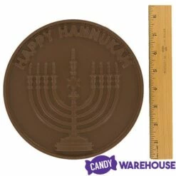 Happy Hanukkah Milk Chocolate Giant Gelt: 8.65-Ounce Coin -US Model Figures Sales happy hanukkah milk chocolate giant gelt 8 65 ounce coin candy warehouse 3