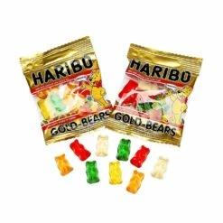 Haribo Gold-Bears Mini Gummy Bears 0.4-Ounce Packs: 24-Piece Bag