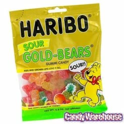 Haribo Gold-Bears Sour Gummy Bears Candy: 3LB Box 5 Haribo Gold-Bears Sour Gummy Bears Candy: 3LB Box -US Model Figures Sales haribo gold bears sour gummy bears candy 3lb box candy warehouse 3
