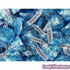 Hershey's Kisses Blue Foiled Cookies N Creme Candy: 60-Piece Bag -US Model Figures Sales hershey s kisses blue foiled cookies n creme candy 60 piece bag candy warehouse 4
