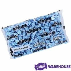 Hershey's Kisses Light Blue Foiled Milk Chocolate Candy: 400-Piece Bag -US Model Figures Sales hershey s kisses light blue foiled milk chocolate candy 400 piece bag candy warehouse 5 2539db64 2711 45f9 b6b6 3324ec47f852