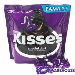 Hershey's Kisses Purple Foiled Dark Chocolate Candy: 1LB Bag -US Model Figures Sales hershey s kisses purple foiled dark chocolate candy 1lb bag candy warehouse 7