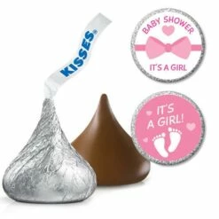 Hershey's Kisses Stickers - It's A Girl: 108-Piece Sheet