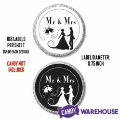 Hershey's Kisses Stickers - Wedding: 108-Piece Sheet 14 Hershey's Kisses Stickers - Wedding: 108-Piece Sheet -US Model Figures Sales hershey s kisses stickers wedding 108 piece sheet candy warehouse 7