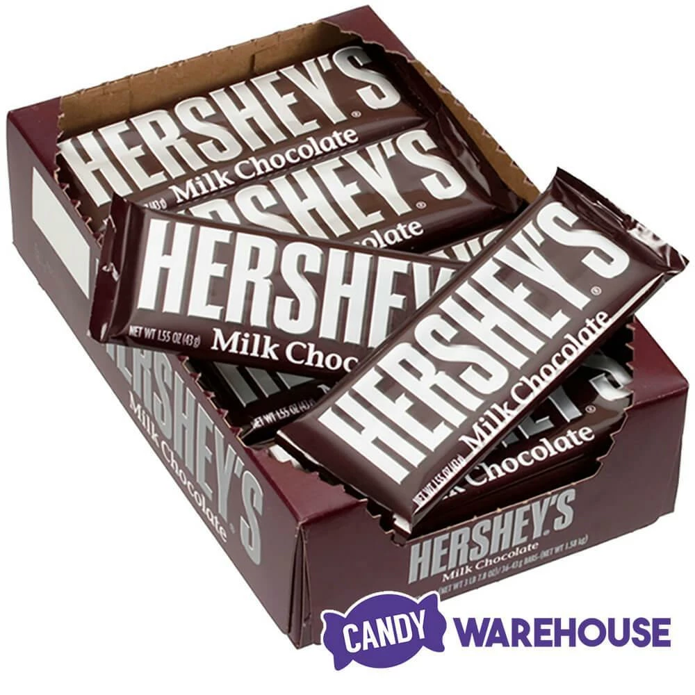 Hershey's Milk Chocolate Candy Bars: 36-Piece Box 2 Hershey's Milk Chocolate Candy Bars: 36-Piece Box - Image 2