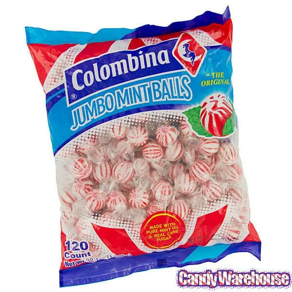 Jumbo Peppermint Balls Hard Candy: 120-Piece Bag 2 Jumbo Peppermint Balls Hard Candy: 120-Piece Bag - Image 2