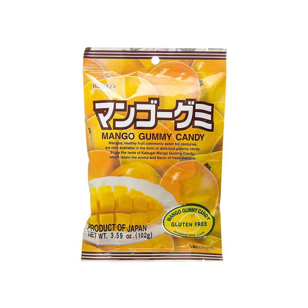 Kasugai Mango Gummy Candy: 20-Piece Bag 1 Kasugai Mango Gummy Candy: 20-Piece Bag