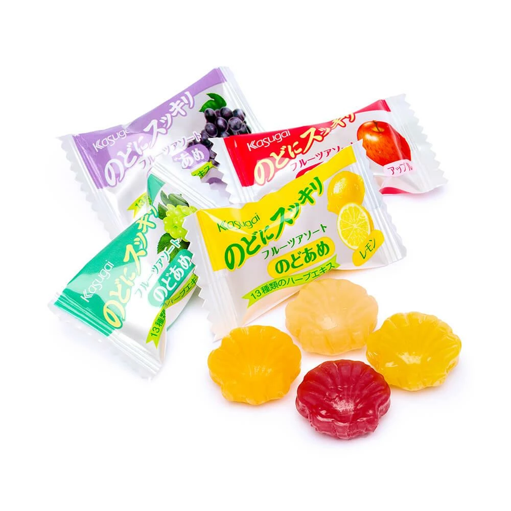 Kasugai Nodo Ni Sukkiri Fruit Hard Candy: 3.98-Ounce Bag 1 Kasugai Nodo Ni Sukkiri Fruit Hard Candy: 3.98-Ounce Bag