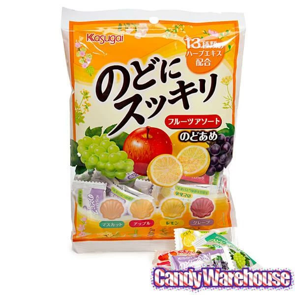 Kasugai Nodo Ni Sukkiri Fruit Hard Candy: 3.98-Ounce Bag 4 Kasugai Nodo Ni Sukkiri Fruit Hard Candy: 3.98-Ounce Bag - Image 4